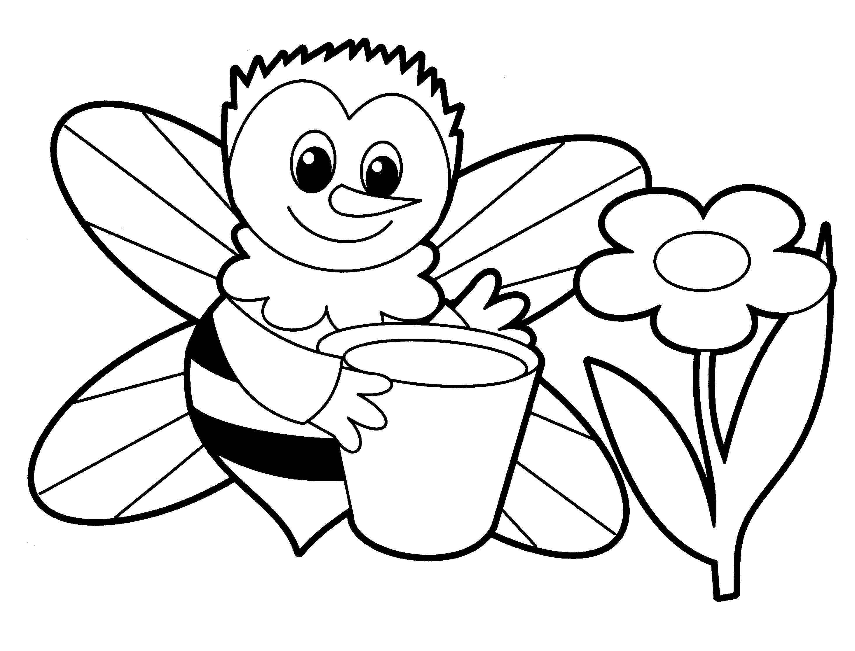 Картинки для раскрашивания для детей. Раскраски для детей. Пчелка раскраска. Раскраски для дошкольников. Пчела раскраска.