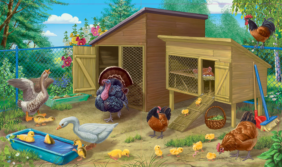 Картинка скотный двор домашние животные