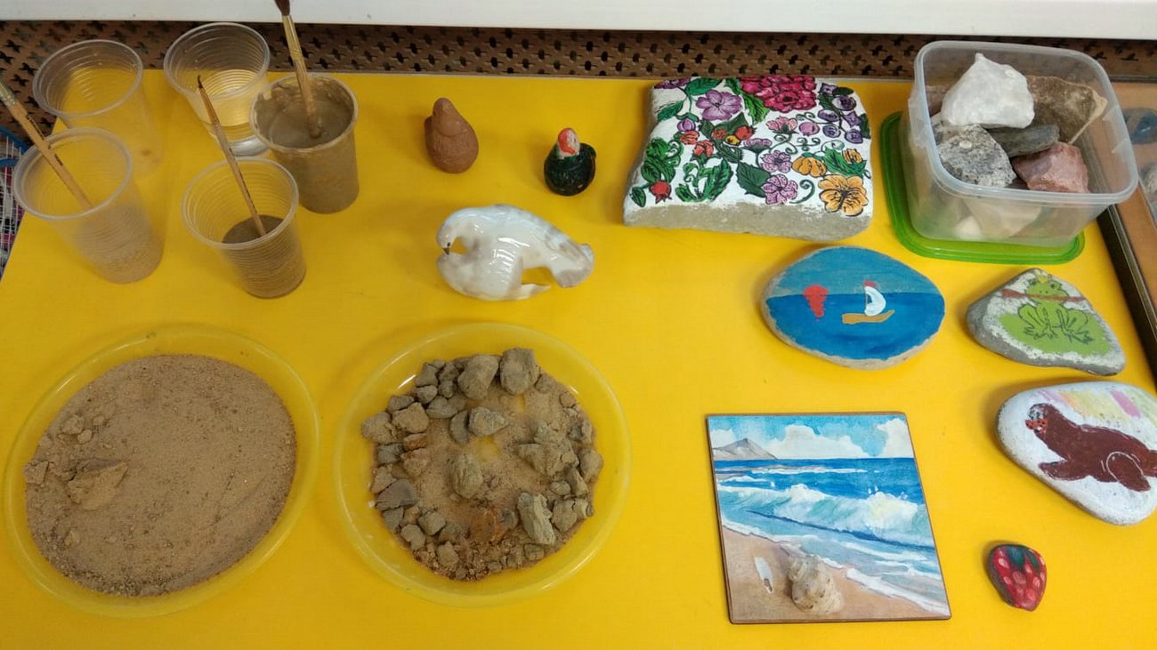Ознакомление с окружающем миром на тему: «Природный материал – песок, глина, камни»